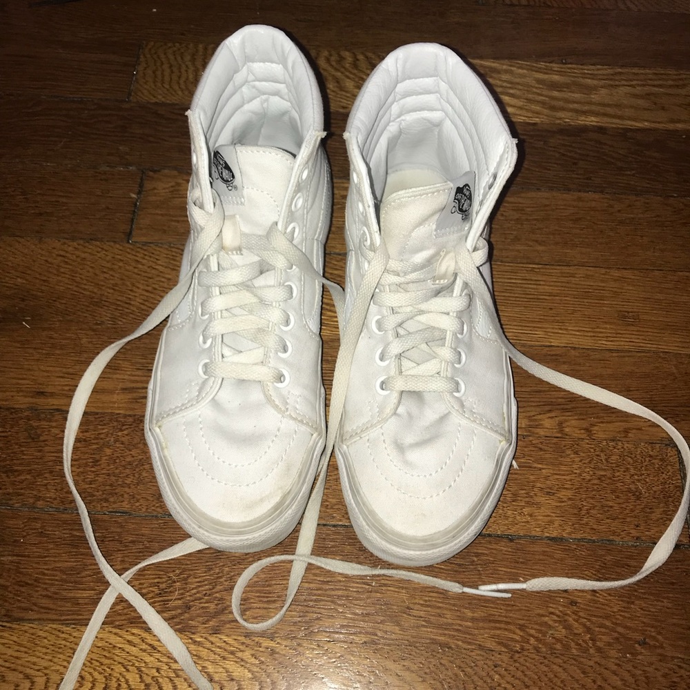 White Skate High Vans